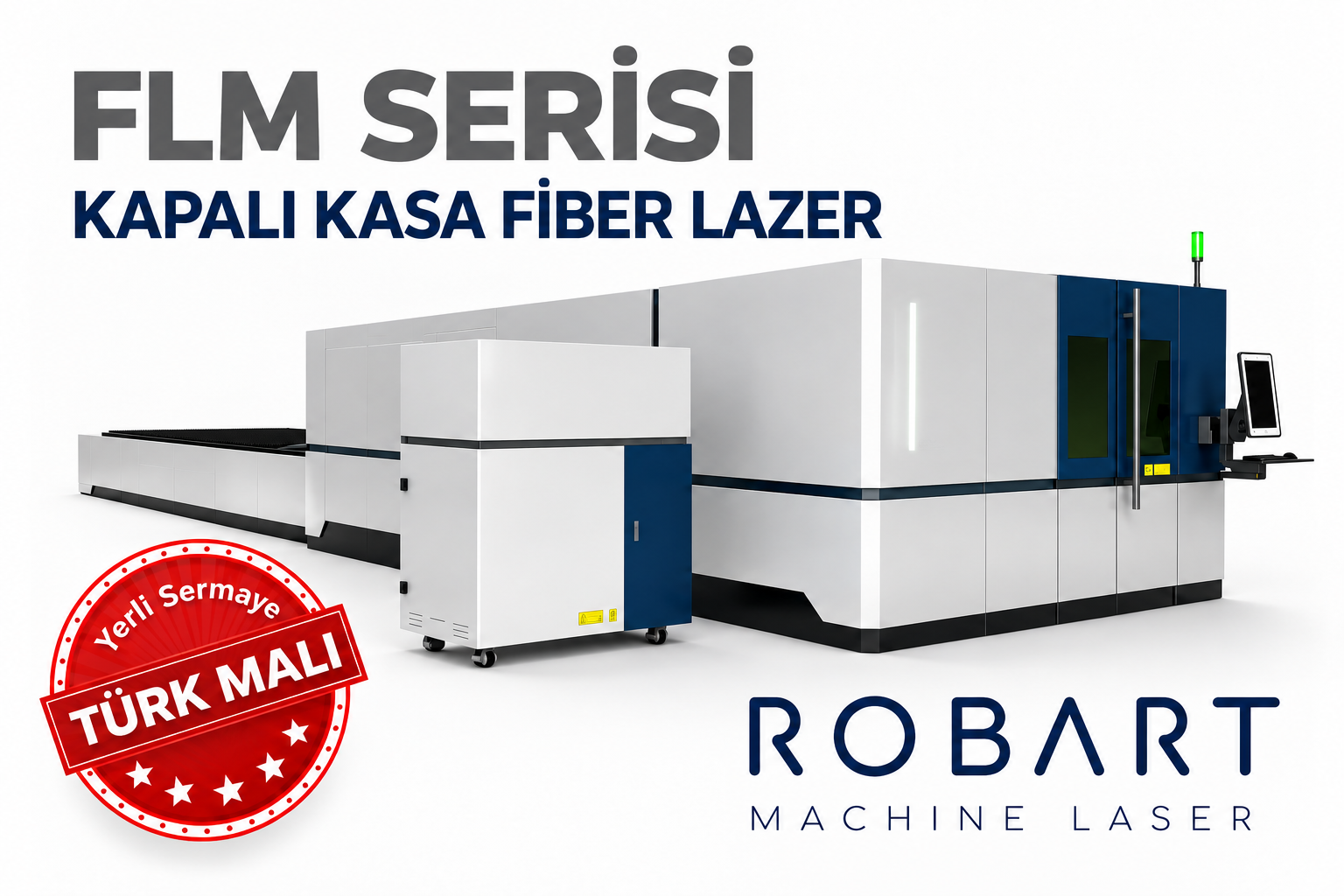 FLM 3015 kapalı kasa fiber lazer